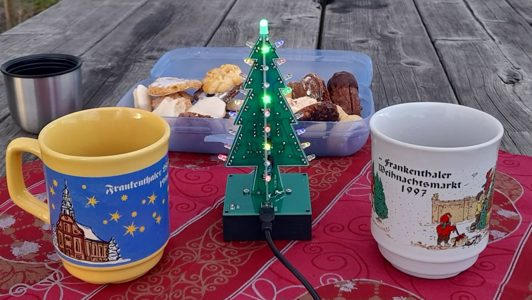 LED Christmas Tree Kit - DIY soldering kit for learning electronics