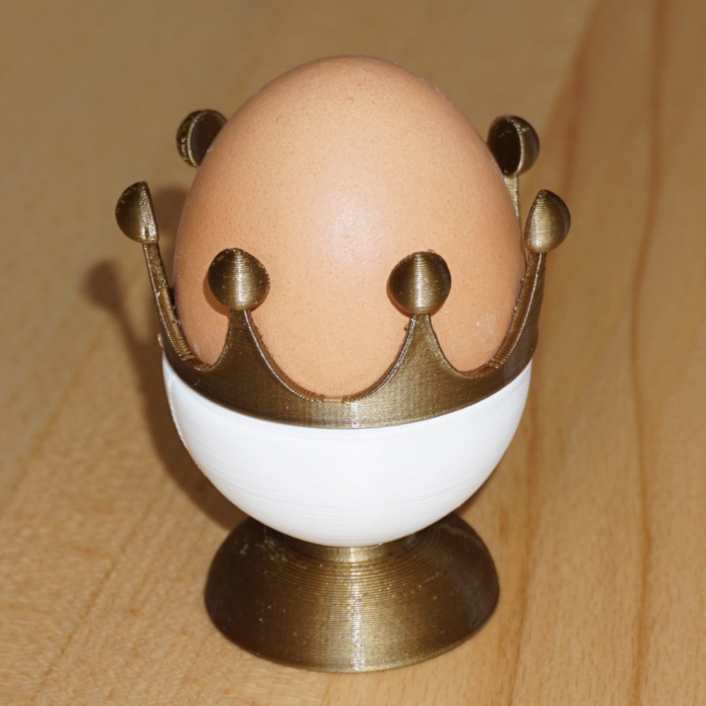 Egg Cup Trophy - Unique trophy-style egg cup 3D printed