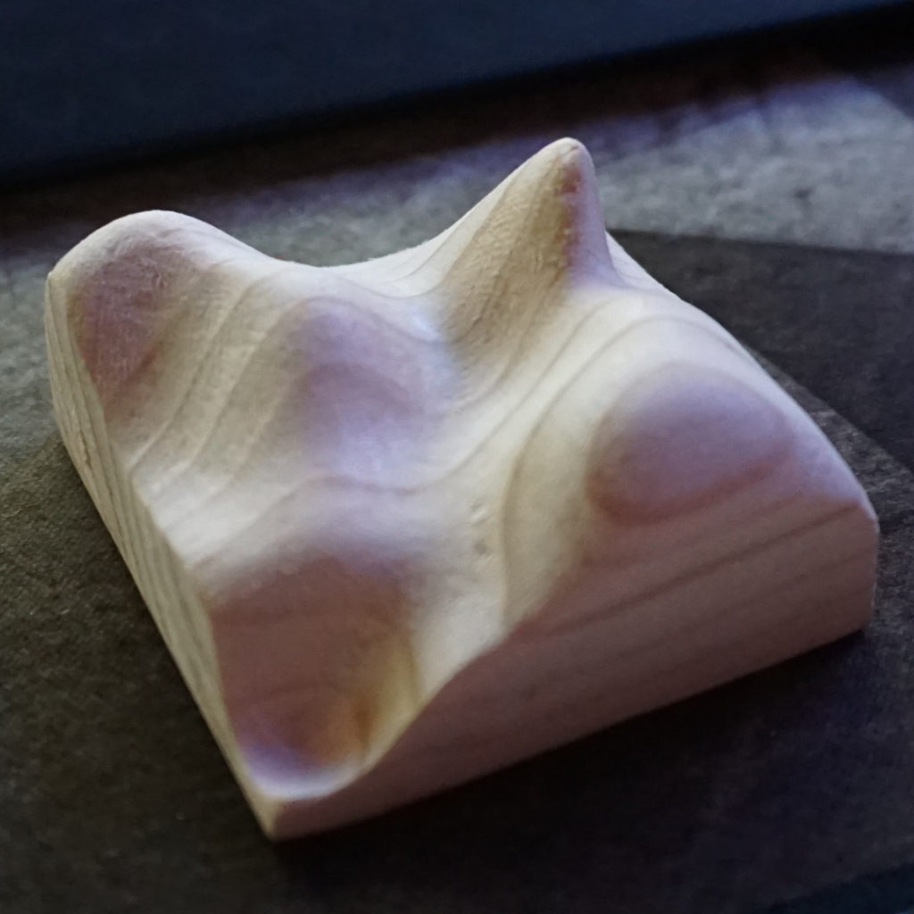 3D Mountain Model - CNC milled terrain relief with curved surfaces